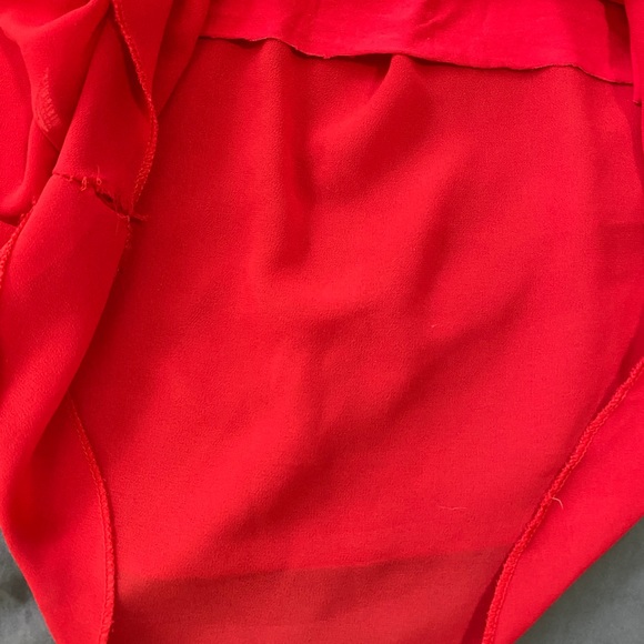 Red Sleeveless Blouse, Small - Picture 7 of 7